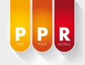 PPR - Pivot Point Reversal acronym concept Royalty Free Stock Photo