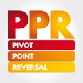 PPR - Pivot Point Reversal acronym concept Royalty Free Stock Photo