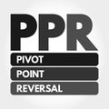 PPR - Pivot Point Reversal acronym concept Royalty Free Stock Photo