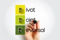 PPR - Pivot Point Reversal acronym with marker, business concept background Royalty Free Stock Photo