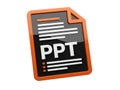 Ppt presentation document Royalty Free Stock Photo