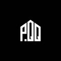 PQQ letter logo design on BLACK background. PQQ creative initials letter logo concept. PQQ letter design.PQQ letter logo design on