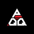 PQQ triangle letter logo design with triangle shape. PQQ triangle logo design monogram. PQQ triangle vector logo template with red Royalty Free Stock Photo