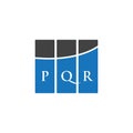 PQR letter logo design on WHITE background. PQR creative initials letter logo concept. PQR letter design.PQR letter logo design on Royalty Free Stock Photo