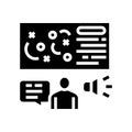 pr strategy glyph icon vector illustration Royalty Free Stock Photo