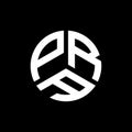 PRA letter logo design on black background. PRA creative initials letter logo concept. PRA letter design