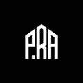 PRA letter logo design on BLACK background. PRA creative initials letter logo concept. PRA letter design.PRA letter logo design on
