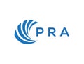 PRA letter logo design on white background. PRA creative circle letter logo concept.
