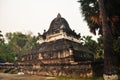 Pra That Makmo or Pra That Pathum stupa Singhalese style of Wat Wisunalat or Wisunarat Visoun temple for Laotian people and Royalty Free Stock Photo