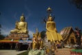 Pra Put Ratanamani Srihathai Naresuan or Luang Por Pan Lan and Buddha Parileyyaka in Wat Maniwong.