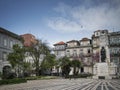 Praca carlos alberto square in old town porto portugal