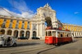 Praca do Comercio Commercial Square in Lisbon Royalty Free Stock Photo