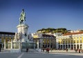 Praca do comercio main square in central lisbon portugal Royalty Free Stock Photo