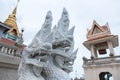 Prachuap Khiri Khan, Thailand - April, 18, 2017 : Statue White N