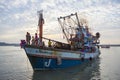 PRACHUAP KHIRI KHAN THAILAND - MARCH 29,2017 : thai fishery boat