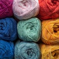 Skeins of Yarn - Vertical. Royalty Free Stock Photo