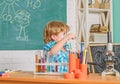 Practical knowledge. Basic knowledge. Study hard. Measurable outcomes. Child care and development. Critical thinking and Royalty Free Stock Photo