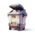 A Practical Recycling Unit for Sustainable Waste Management Designed for Urban Environments and Eco-Friendly Practices Royalty Free Stock Photo