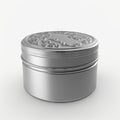 Practical wide aluminum cans mockup for storing cosmetics and makeup