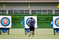 Practice archery, sport of the Thai national team