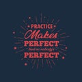 Practice makes perfect Royalty Free Stock Photo