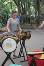 Practicing of The band members in SHENZHEN