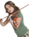 Practicing Violin Royalty Free Stock Photo