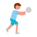 practicing volleyball avatar