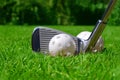 Practise golf ball Royalty Free Stock Photo