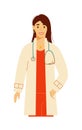 Practitioner doctor person woman with stethoscope