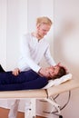 Practitioner Manipulating Patient's Neck