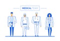 Practitioner surgeon medical team clinic staff concept