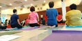 Yoga and meditation class