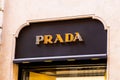 Prada fashion store in Rome, March 2023, Rome, Italy Royalty Free Stock Photo