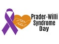 Prader Willi Syndrome Day, Idea for a poster, banner, flyer or postcard on a medical theme