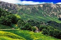 Prado mountain range panoramic landscape, Appennino Reggio Emilia