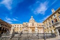 Praetoria Fountain in Palermo, Italy Royalty Free Stock Photo
