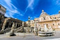 Praetoria Fountain in Palermo, Italy Royalty Free Stock Photo