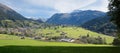Praettigau valley and spa town klosters Royalty Free Stock Photo