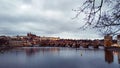 Pragha panoramic River brigde