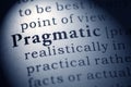 Definition of the word pragmatic