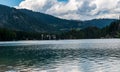 Pragser Wildsee lake in the Dolomites Royalty Free Stock Photo