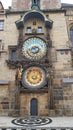 Prague`s Astronomical Clock after reconstruction Royalty Free Stock Photo