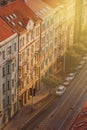 Prague, Aerial View of Vysehrad Buildings Royalty Free Stock Photo