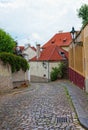 Prague, ancient narrow streets