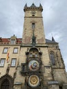 Prague Astronomical Clock and City Hall, Prague, Czech Republic