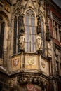 Detail of the side of the tower of the Prague Astronomical Clock, r Royalty Free Stock Photo