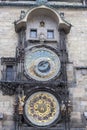 Prague astronomical clock is the oldest clock that is still operating Royalty Free Stock Photo