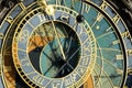 Prague Astronomical Clock (Orloj) in detail in the Old Town of Prague Royalty Free Stock Photo