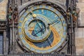 The Prague astronomical clock, or Prague orloj in Prague, Czech Republic Royalty Free Stock Photo